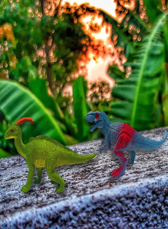 Mallexo Realistic Dinosaur Animal Toys for Kids 3+ Years | 8PCs Big Size Jurassic World Dino Animals Figure Set for Children| Birthday Gifts Jungle Safari Animal Dino Egg Toy Action Figurine (Dino 8) - Image 2